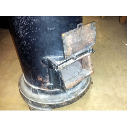 Cylindrical Cast Iron Stove
