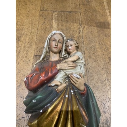 Painted Mary Statue